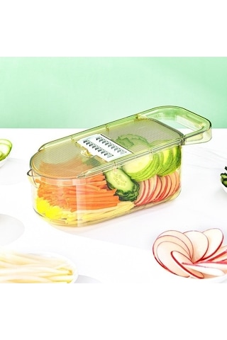 Fastbuy Mutfak El Korumalı 3 Bıçaklı Dilimleyici - Patates Ve Salatalık Kesici Diğer