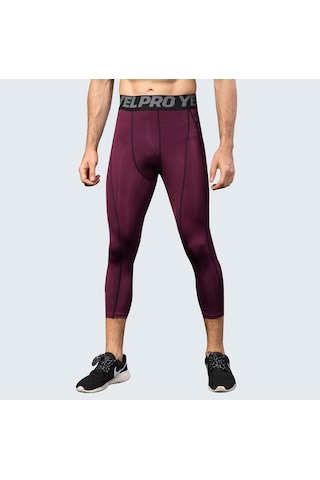 Tongxida Türk Erkek Kırpılmış Pantolon Koşu Tayt Spor Eğitim 3/4 Kısa Pantolon Sıvırlar Spor Salonu Lacivert Lacivert