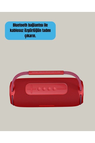 Rgb Led Işıklı 20w Taşınabilir Bluetooth Hoparlör Ipx6 Suya Dayanıklı Najmaddin
