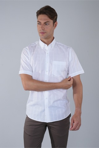 Bisse Paşa Yaka Regular Fit Gömlek Beyaz Gmeks250002 D01 Beyaz