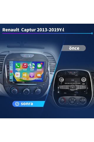Renault Captur 2013-2019yıl 4gb Ram 64gb Multimedya Carplay