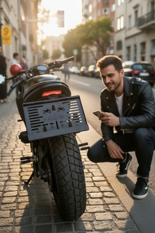 Motorsiklet Plakalık 1 Adet Motor Plakası