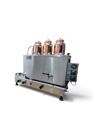 Safir 3 Gözlü İnoks Çay Kazanı Elektrikli Ve Doğalgazlı Termokulp Ventil Gaz Vanası Sistemli Ce Belgeli Gazmer Açılış Onaylı Inox Çay Ocağı Kazanı