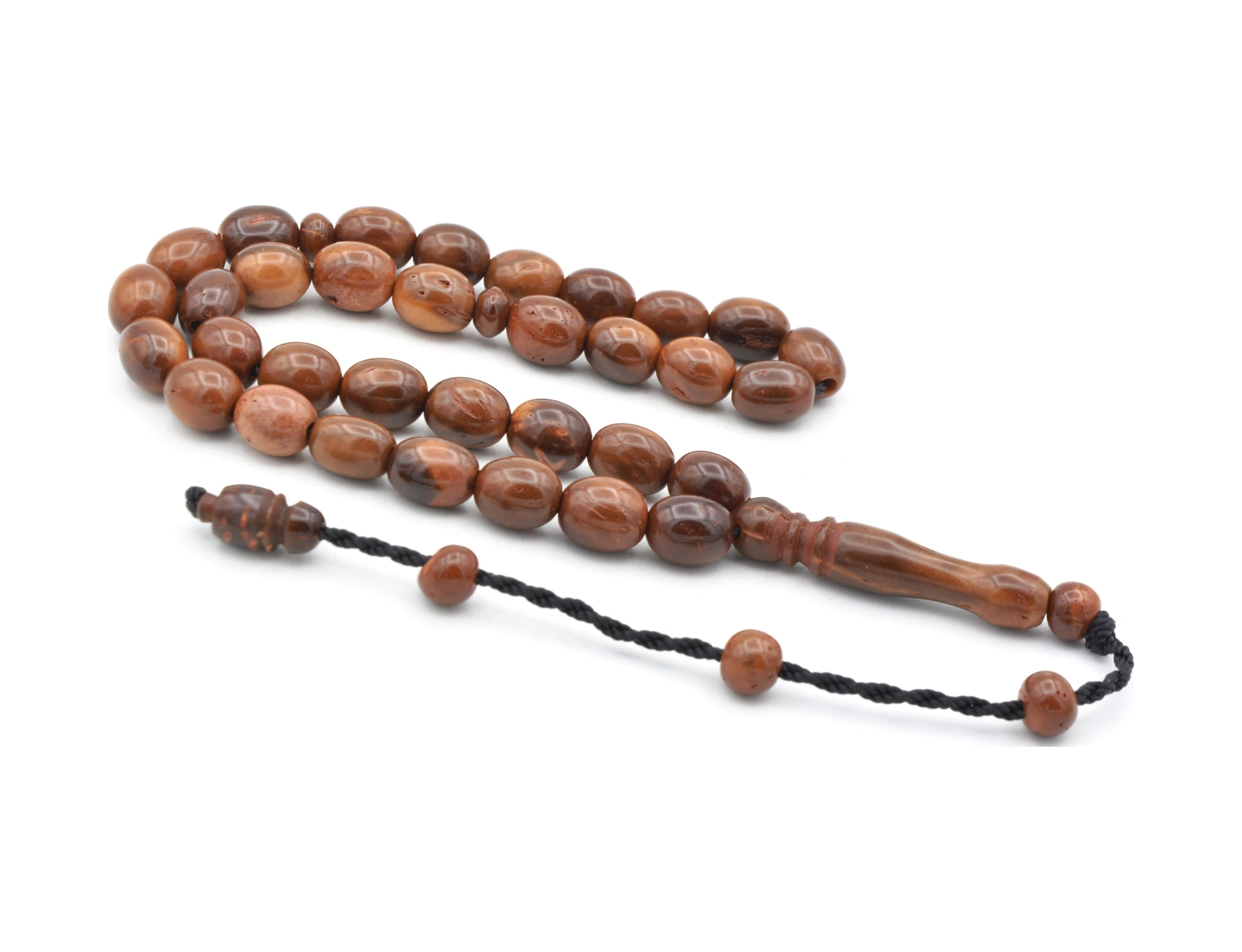 Sistemli Bilek Boy Kapsül Kesim Kuka Tesbih Kahverengi