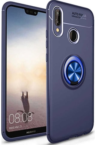 Huawei P20 Lite Kilif Yüzüklü Tam Korumali Silikon Kapak 418746982