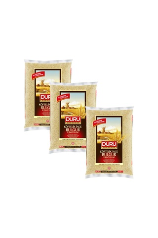 Duru Çiğ Köftelik İnce Bulgur 3 x 1 KG
