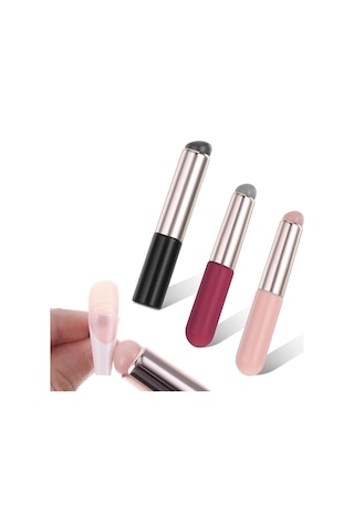 Adet Silikon Tırnak Fırçası, Ombre Tırnak Fırçası, Noktalı Degrade Kalem Fırçası, Allık Tırnak Boyama Aracı, Manikür İçin Tırnak Sanatı Fırçaları, Kendin Yap Fransız Tırnak Ucu