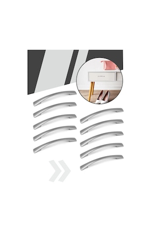 Centr Mebel'noj Furnitury Mobilya Kolları 96 Mm Krom Kaplama 10 Adet 293839895 Krom