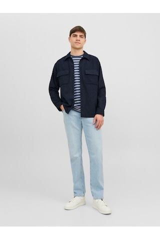 Jack & Jones Jack&jones Regular Fit Uzun Kollu Lacivert Erkek Gömlek 12239329 001