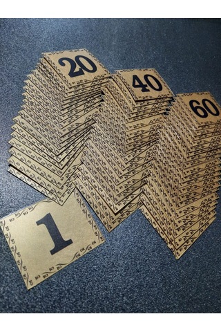 Kapı Numarası  5.5x6.5 Cm  Kendinden Yapışkanlı No:1 Den 60’A