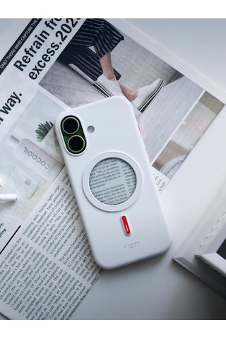 Xtrem Magsafe E-ınk Ekranlı Akıllı Telefon Kılıfı İphone 17 Uyumlu - Beyaz