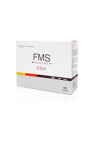 Fms Micro Fine Insülin Enjektörü 0.5 ML Enjektör Şırınga 32 G x 8 MM
