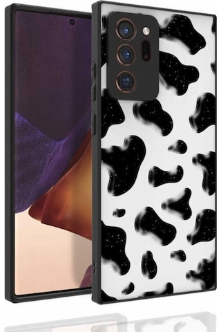 Galaxy Note 20 Ultra Kılıf Desenli Kamera Korumalı Parlak Zore Nora Kapak NO2