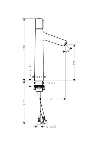 Hansgrohe Talis Select S Lavabo Bataryası 190 Kumandasız Krom 720