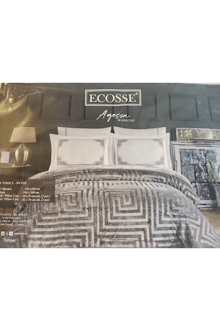Ecosse Agossa 6 Parça Battaniye Seti Gümüş Gümüş
