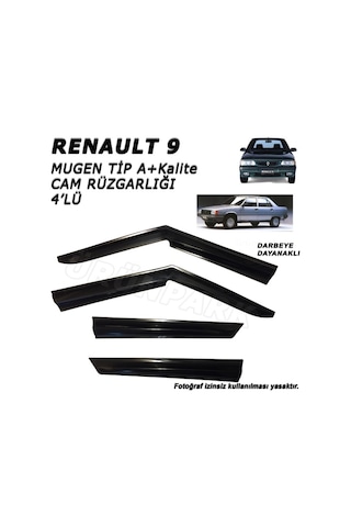 Renault 9 Cam Rüzgarlığı Mugen Tip 4'Lü Set