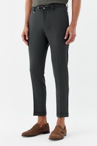 Sabri Özel Erkek Zümrüt Dar Kesim Slim Fit Dokuma Yan Cep Jogger Pantolon Yeşil