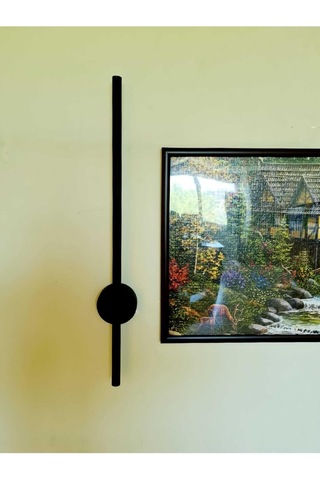 Modern Dekoratif Led Duvar Aplik - Siyah Kasa - Beyaz Işık 6500k Diğer
