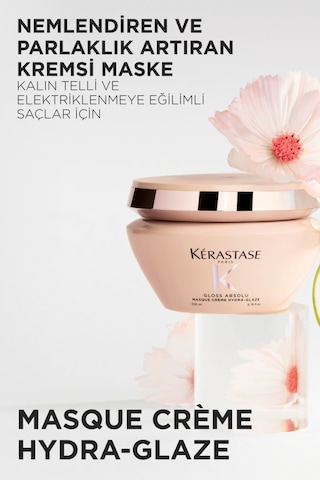 Gloss Absolu Kalın Telli Ve Elektriklenmeye Eğilimli Saçlar Için Nemlendiren Maske 200ml