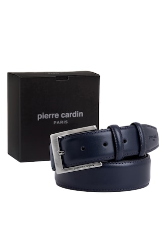 Pierre Cardin Deri Erkek Kemer En 3,5 Cm Pc-2009 Lacivert