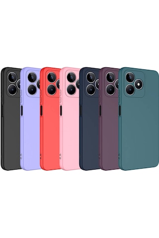 Kilifone - Realme Note 50 Uyumlu - Kılıf İçi Kadife Koruyucu Mara Lansman Kapak - Koyu Mor