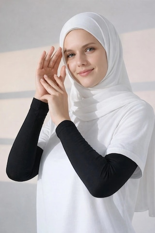 Erdenay Tekstil Kaliteli Penye Namaz Kolluğu 3 Çift - Siyah - Beyaz - Kahve