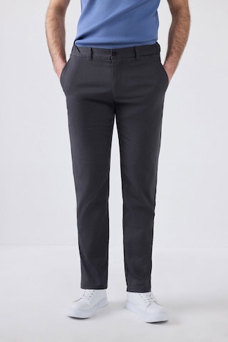 D's Damat Ds Damat Slim Fit Antrasit Armürlü Yan Beli Lastikli Esnek Likralı Yandan Cepli Chino Pantolon 2HCC3ORT20001 Antrasit