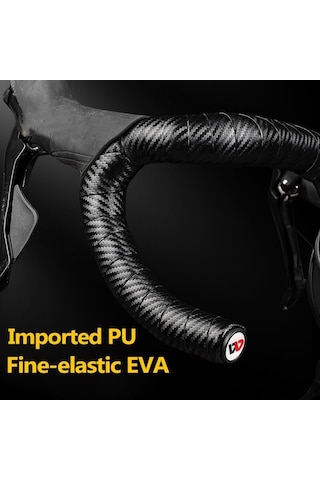 Artfulabode Yol Tutuş Sönümleme Şok Sertlik Şeridi Şeridi Şeridi Pu Pratik Kayışı Karbon İçin Geçirmez Fiber Eva El Deseni Bisikleti Beyaz Bar Anti-titreşim Zw Beyaz