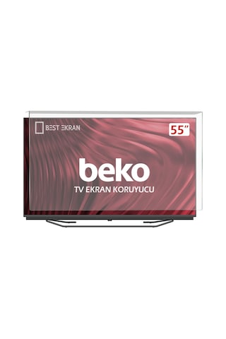 Beko Uyumlu  B1055caı Tv Ekran Koruyucu - 55" İnç Qled 4k Crystal10 B 1055 C Aı
