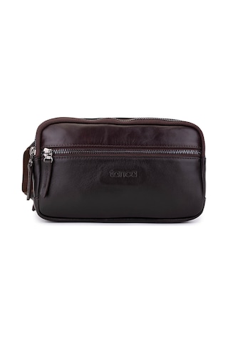 Tamer Tanca Erkek Hakiki Deri Kahverengi El Çantası 147 1197 Erk Cnt Sk25-26 Kahve Dr Kahverengi