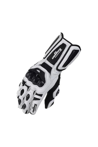 Ambition Motosiklet Enduro Yarış Eldiveni Beyaz