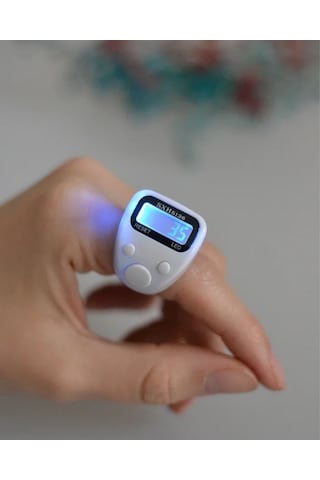 Mini Işıklı Zikirmatik Beyaz