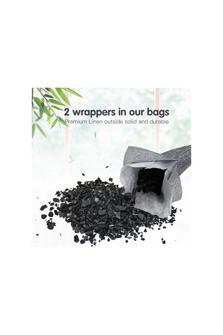 Neevoyu Yeni Ev İçin 2 Adet 75g Aktif Bambu Kömür Paketi - Formaldehit Ve Koku Giderici Hava Temizleyici Bs-005 Pembe Pembe