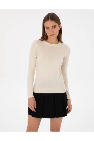 Pierre Cardin Kadın Ekru Kazak /triko 50315758-vr019 Ekru