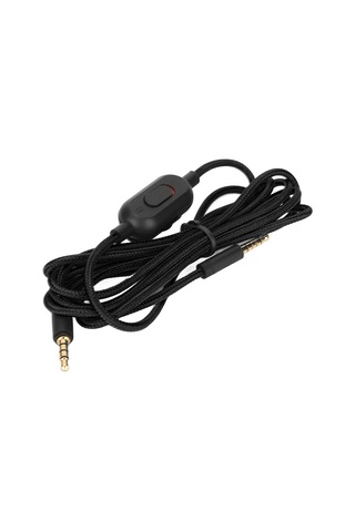 Logitech G Pro G Pro X G433 G233 Siyah İçin Ses Kontrolü Ve Sessiz Düğmeli Dokuma Kulaklık Kablosu