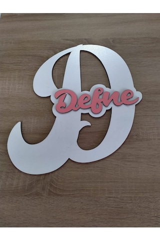 Mrchediyesepeti Çocuk Odası İçin D Harfi Kapı Süsü