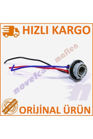 Maflen 1157 Bay15d Çift Duy Soket Ucu 3 Kablolu Dişi Duy-s1893