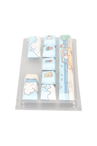 Xindoker 8 Adet Pbt Klavye Anahtarı Seti - Termal Süblimasyon Teknolojisi - Yükseklik - 61/87/104/108 Tuşlu Mekanik Klavyeler İçin Uyumlu - Dıy Dekoratif Anahtar Takımı