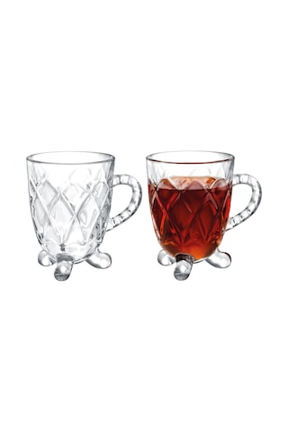 Madame Coco Taylar 4'Lü Çay Fincanı 160 ML Şeffaf