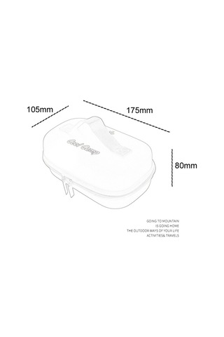 Teltree Eva Malzeme Picnic Yemek Kutusu Çantası - Dayanıklı, Taşınabilir, 800ml Kapasiteli防撞depolama Çantası Siyah