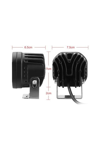 Off-road sis lambası 4 led 12-32V 40W -set Beyaz / LASS284-2