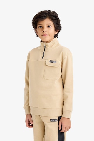 Defacto Erkek Çocuk Kalın Sweatshirt Kumaşı 2li Takım G5639a825cwbg387 Bej-bg387