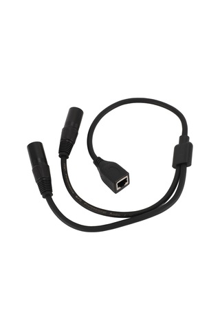 Tenfowee Dmx Sinyal Kablosu, 2 Xlr Erkekden Rj45 Dişeye, Sahne/stüdyo Işık Kontrolü İçin, 0.5m, 22 Awg Bakır Teli İle Dayanıklı