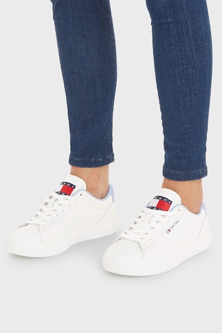 Tommy Jeans Bayan Ayakkabı En0en02508 C12 Beyaz-açık Mavi Beyaz-açık Mavi Beyaz - Açık Mavi
