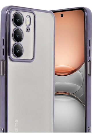 Gld-spt- Newface Realme C75 4g Kılıf Razer Lensli Silikon - Mor