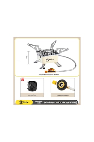 Skycity Kampanya Dışa Doğru Taşınabilir Çatı Ocak, Katlanabilir Tasarım, Su Kaynatma Ve Çay Pişirme İçin Gazlı Ocak, 5 Kişilik Kullanım, Dayanıklı Malzeme İle Yapıldı Çok Renkli