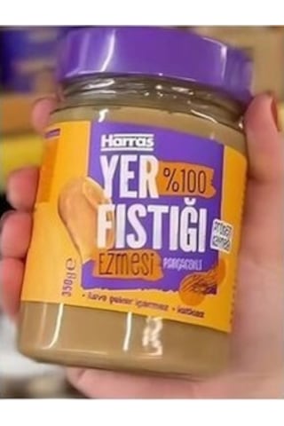 Katkısız Yer Fıstığı Ezmesi Fıstık Ilave Şeker Içermeyen 4 Adet X 350 Gr