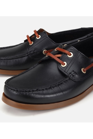 Hotiç Erkek Deri Siyah Bağcık Detaylı Günlük Loafer 02ayh319730a100 02ayh319730a100