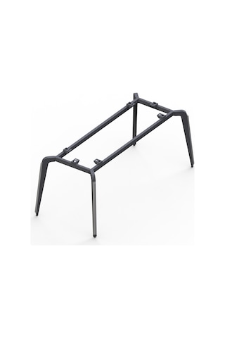 Api Design Trapper Metal Ofis Çalışma Masa Ayağı Ahşap-cam-mermer İçin Uygun Siyah