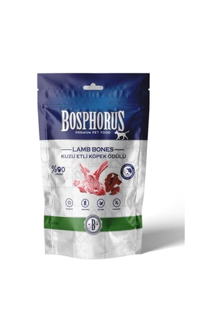 Bosphorus Kuzu Etli Kemik Şeklinde Köpek Ödülü 80 G Bosphorus Kuzu Etli Kemik Şeklinde Köpek Ödülü 80 G